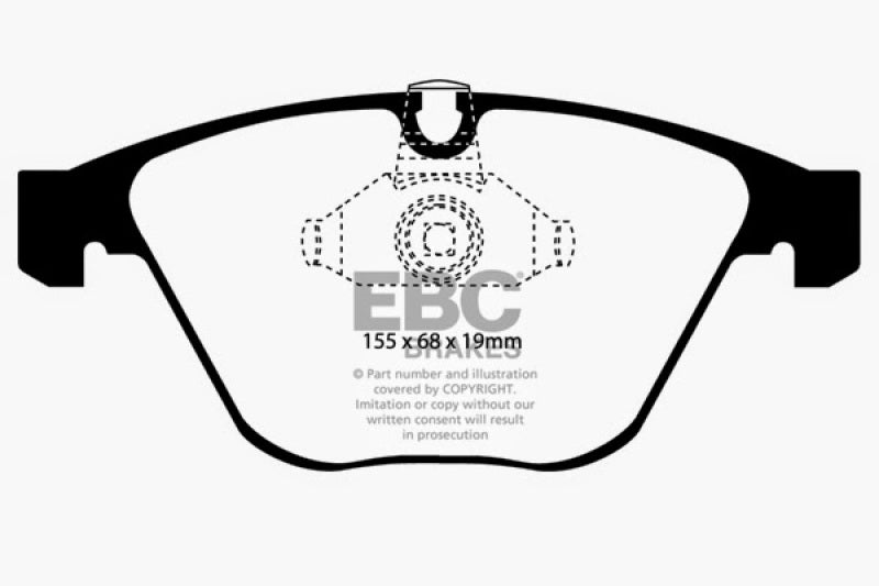 EBC Yellowstuff Front Brake Pads for BMW 5 Series (2006-2008) * High-Performance Street and Track Use