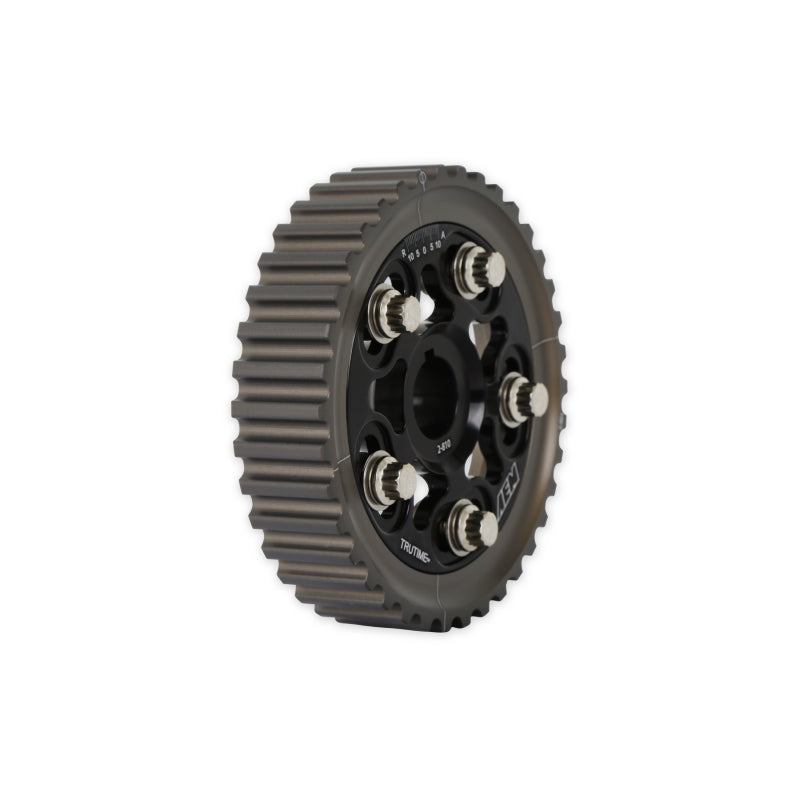 AEM Tru-Time Adjustable Camshaft Gear for Honda Civics and Del Sols - Black, Part Number AEM23-800BK