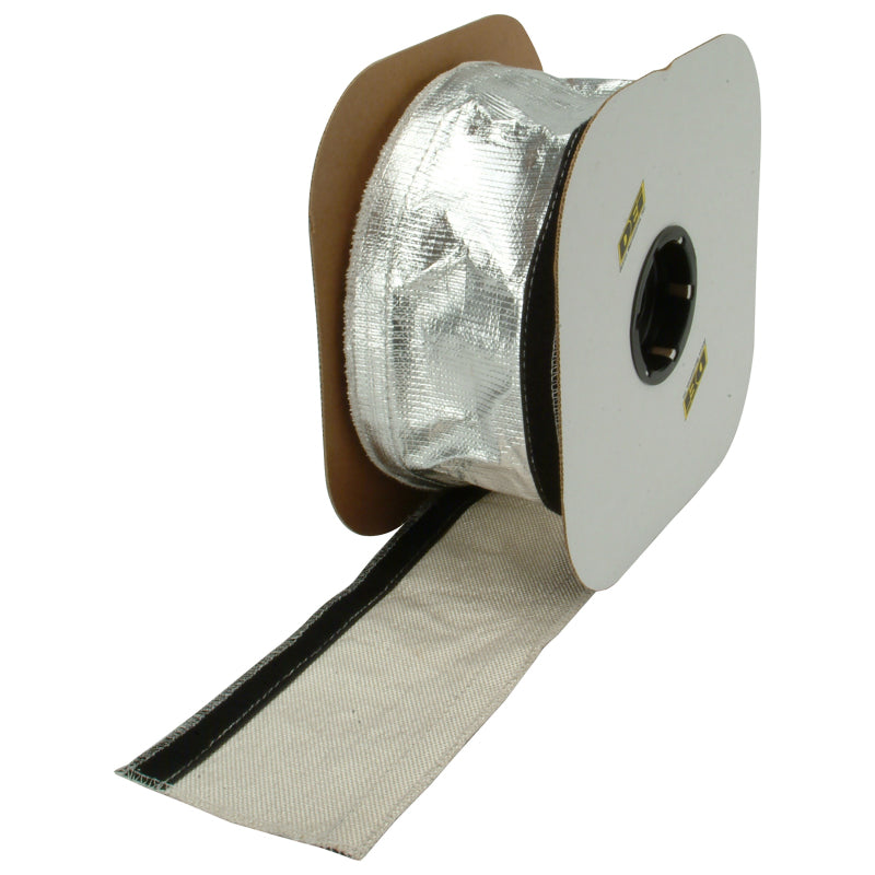 DEI Heat Shroud 2-1/2 inch x 50 ft Spool with Hook & Loop Closure - Aluminum Sleeving for Heat and Abrasion Protection