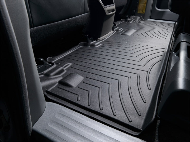 WeatherTech FloorLiner DigitalFit Rear Floor Mats for 2011-2012 Toyota Sienna, Black, Part WET443002