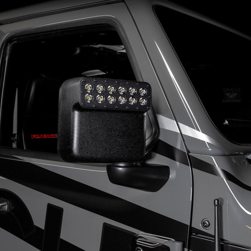 ORACLE Lighting Magnetic Cover for LED Off-Road Side Mirrors - Pair, Black, Part #orl5916-504