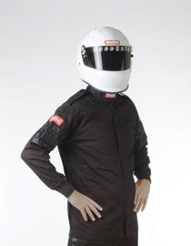 RaceQuip Black SFI-1 1-L Jacket in XL - Automotive Racing Safety Gear