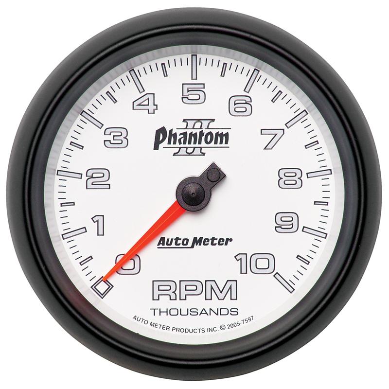 AutoMeter Phantom II 52.4mm SSE Water Temperature Gauge (100-250°F) for Automotive Applications