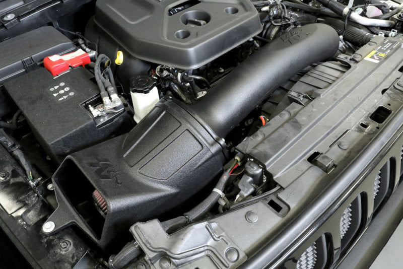 K&N Engineering High-Flow Cold Air Intake Kit for Jeep Wrangler 2019-2021 with Part Number KN-57-1580