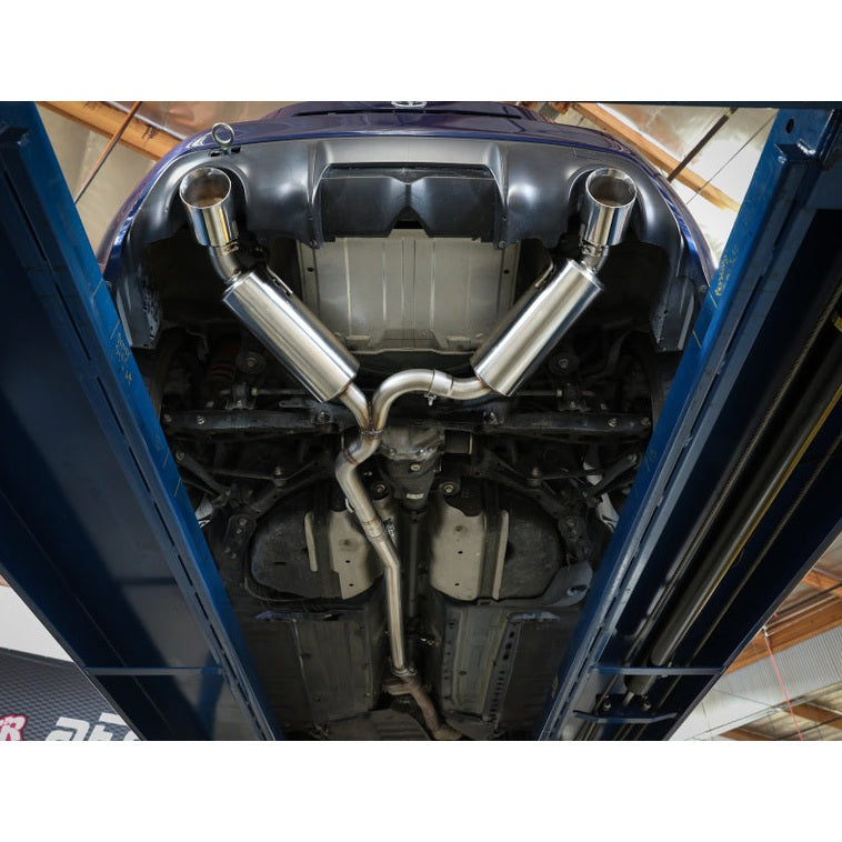 aFe Takeda 13+ Subaru BRZ & Toyota 86/GR86/FR-S Dual Cat-Back Exhaust System with Blue Flame Tips - 49-36023-L