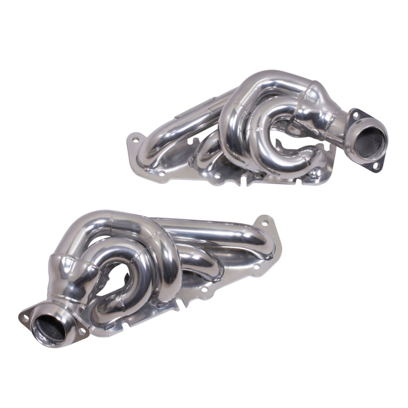 BBK Performance 11-14 Ford F-150 Coyote 5.0 Shorty Tuned Length Exhaust Headers - 1-3/4 inch Polished Silver Ceramic Coated