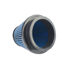 Load image into Gallery viewer, Injen NanoWeb Dry Air Filter Part No. X-1128-BB — 4-inch Flange, 5.5-inch Base, 5.4-inch Height, 4-inch Top