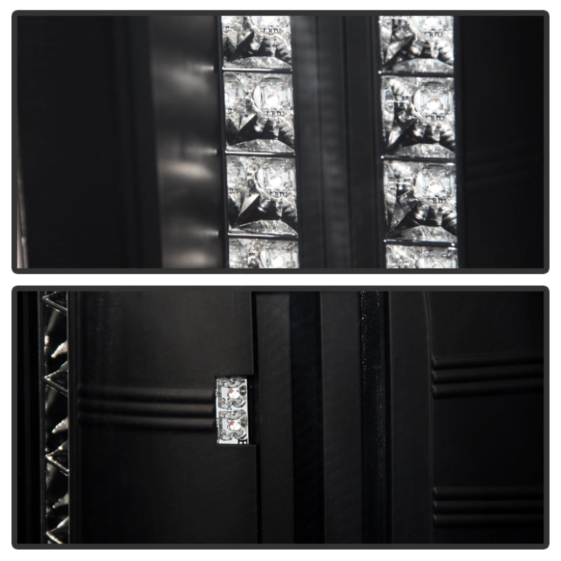 Spyder Chevy Silverado 07-13 LED Tail Lights Black Smoke - Part Number ALT-YD-CS07-LED-BSM