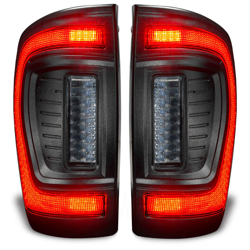 ORACLE Lighting Black Series Flush Style LED Tail Lights for 2016-2023 Toyota Tacoma
