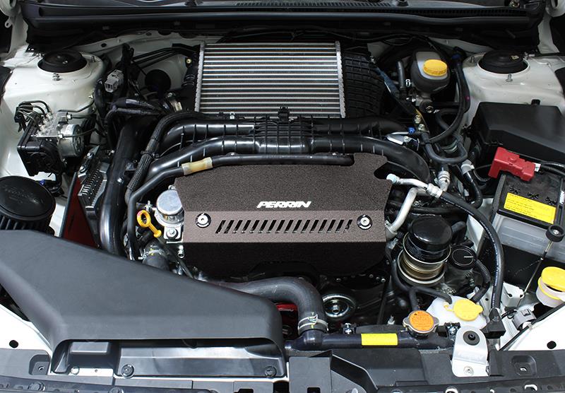 Perrin Performance Black Pulley Cover for 2015-2021 Subaru WRX STI