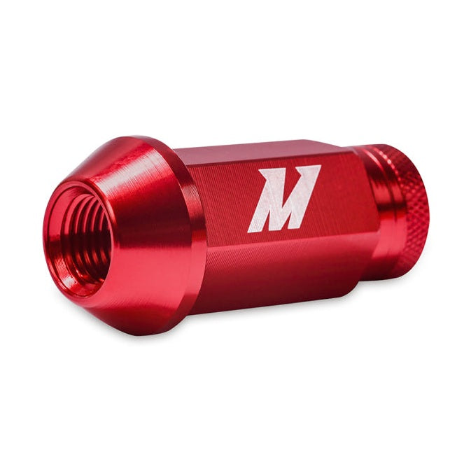 Mishimoto Aluminum Locking Lug Nuts 1/2 x 20 - Red, 23-Piece Set