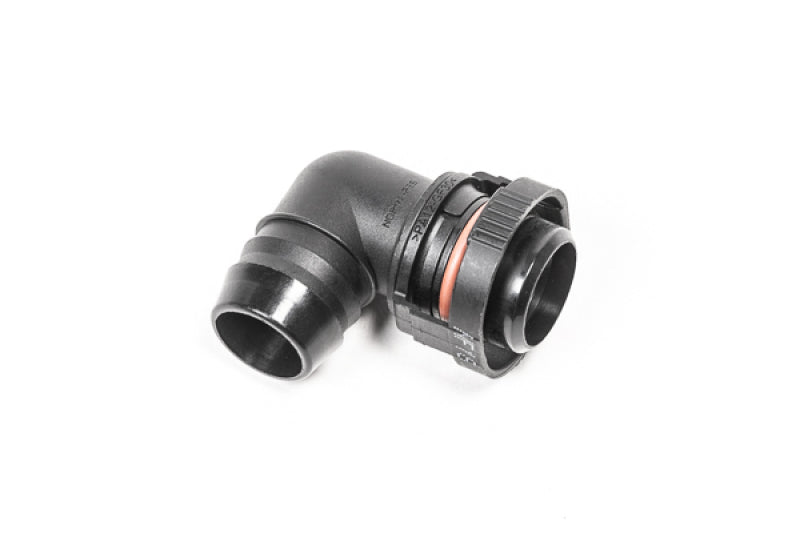 Radium Engineering 19mm Male to 90-Degree 3/4-Inch Barb V2 Quick Connect Fitting