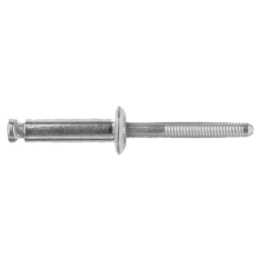 Alum Glass Stop Peel Rivets 1/4" Dia 33/64"- 19/32" G/R