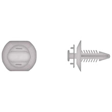 Load image into Gallery viewer, Natural Nylon Door Panel Ret 6.5mm Hole Size 21mm Stem Lgth