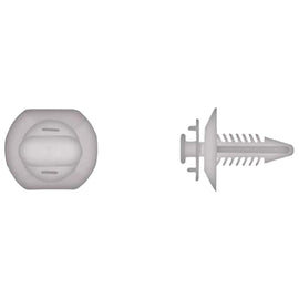 Natural Nylon Door Panel Ret 6.5mm Hole Size 21mm Stem Lgth