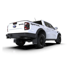 Load image into Gallery viewer, Rally Armor 23-25 Ford Ranger Raptor Black UR Mud Flap with White Logo