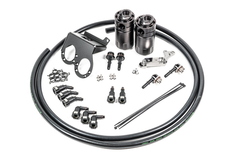 Radium Engineering Dual Oil Catch Can Kit for 2017-2019 Chevrolet Corvette LT1 with Dry Sump System