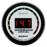 AutoMeter Phantom 52mm Digital Street Wideband Air/Fuel Ratio Gauge Part Number atm5779