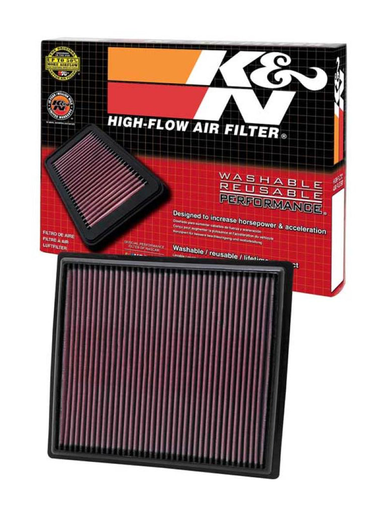 K&N Engineering High-Flow Replacement Air Filter for 2011-2013 Buick LaCrosse and Regal * Part No. knn33-2442