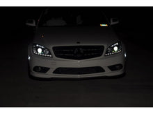 Load image into Gallery viewer, Spyder Mercedes-Benz C-Class 2008-2011 Projector Headlights with DRL, Black - OEM Replacement