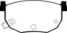 Load image into Gallery viewer, EBC Redstuff Ceramic Low Dust Rear Brake Pads for Nissan 240SX and Hyundai Elantra