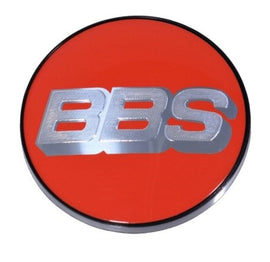BBS Center Cap 70.6mm Red and Silver - 5-Tab Fit for Automotive Wheels