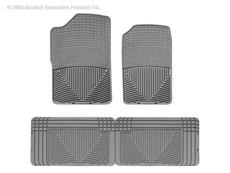 WeatherTech All-Weather Floor Mats for GMC V1500 and V2500 - Gray, Part Number wetW14GR-W25GR