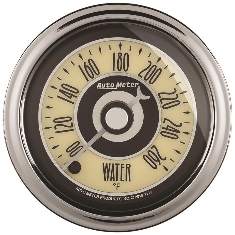 AutoMeter Cruiser AD 2-1/16 Inch Full Sweep Electric Water Temperature Gauge (100-260°F)