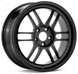 Enkei RPF1 17x8 Inch Alloy Wheel with 5x100 Bolt Pattern and 35mm Offset – Black Finish, Part Number enk3797808035BK