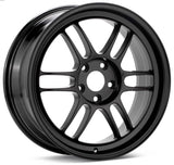 Enkei RPF1 17x8 Inch Alloy Wheel with 5x100 Bolt Pattern and 35mm Offset – Black Finish, Part Number enk3797808035BK