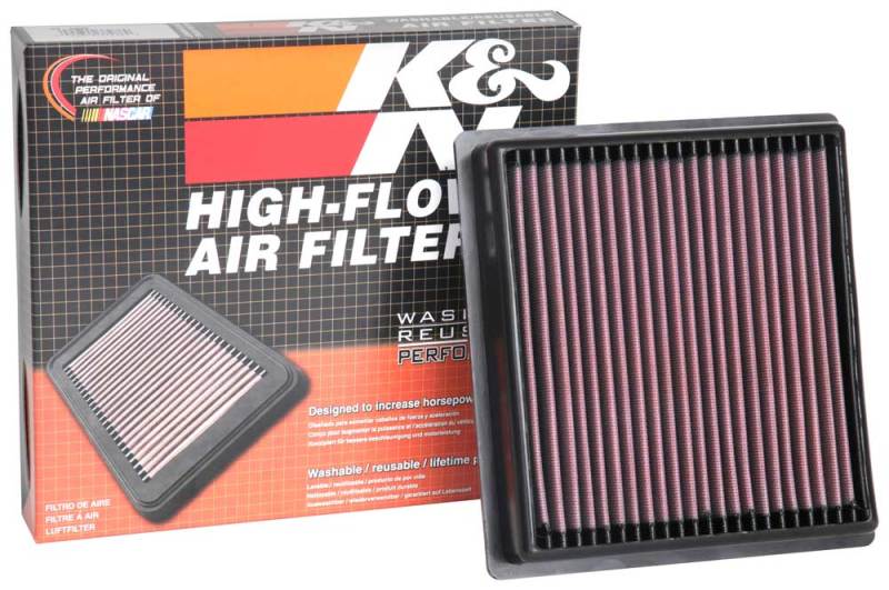 K&N Engineering 33-5092 High-Flow Replacement Air Filter for 2019-2021 Subaru WRX STI 2.5L F/I