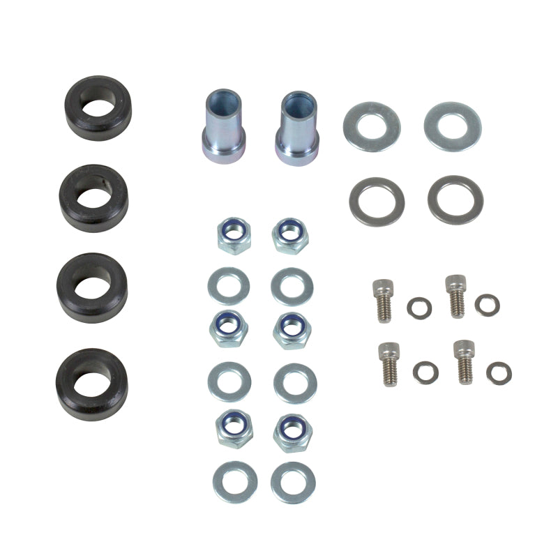 BBK 94-04 Mustang Caster Camber Plate Kit with Silver Anodized Finish - Adjustable Billet Aluminum