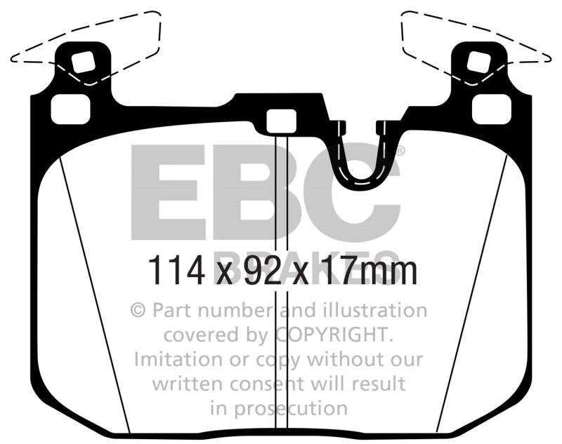 EBC Bluestuff NDX Full Race Brake Pads for BMW M Series (Part No. ebcdp52360ndx)