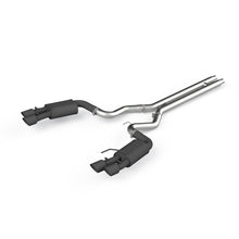 Load image into Gallery viewer, MBRP Armor BLK Series 3-Inch Dual Rear Cat Back Exhaust System for Ford Mustang GT (2018-2022), Black Coated
