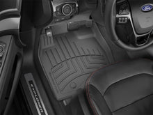 Load image into Gallery viewer, WeatherTech FloorLiner HP Front Floor Mats for 2017-2018 Ford Explorer, Black, Part 449811IM
