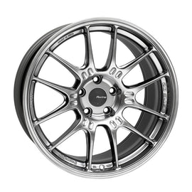 Enkei GTC02 18x9 Inch Hyper Silver Wheel with 5x112 Bolt Pattern and 25mm Offset