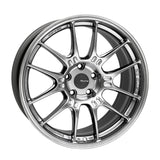 Enkei GTC02 18x9 Inch Hyper Silver Wheel with 5x112 Bolt Pattern and 25mm Offset