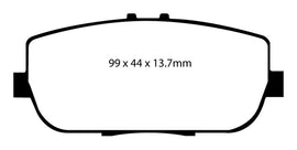EBC Yellowstuff Rear Brake Pads for Mazda MX-5 Miata 2007-2011 * High-Performance Street and Track Use Part Number ebcDP41775R