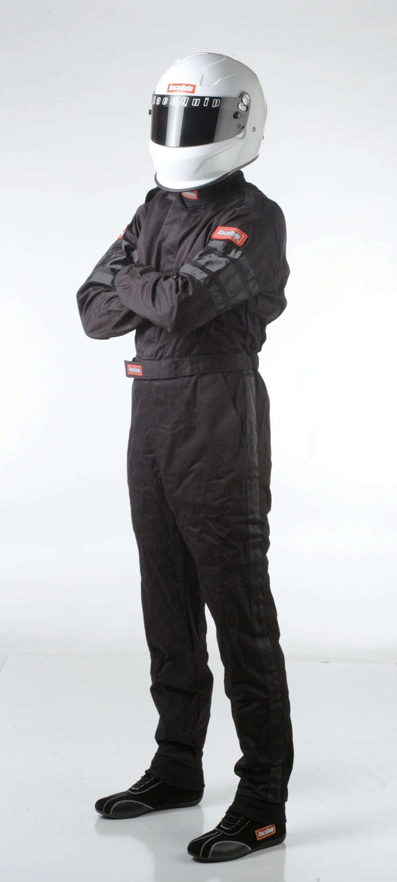 RaceQuip Black SFI-1 1-L Suit Small by RaceQuip - Fire-Resistant Racing Suit for Safety and Performance