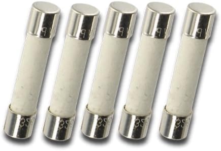 Bussmann MDA-20 Fuse (Pack of 5) 6mm (1/4") x 30mm (1 1/4") 20A 250V Slow Blow Ceramic Fuse