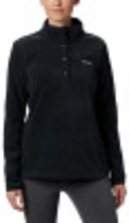 Columbia Women's Benton Springs Half Snap Pullover, Black