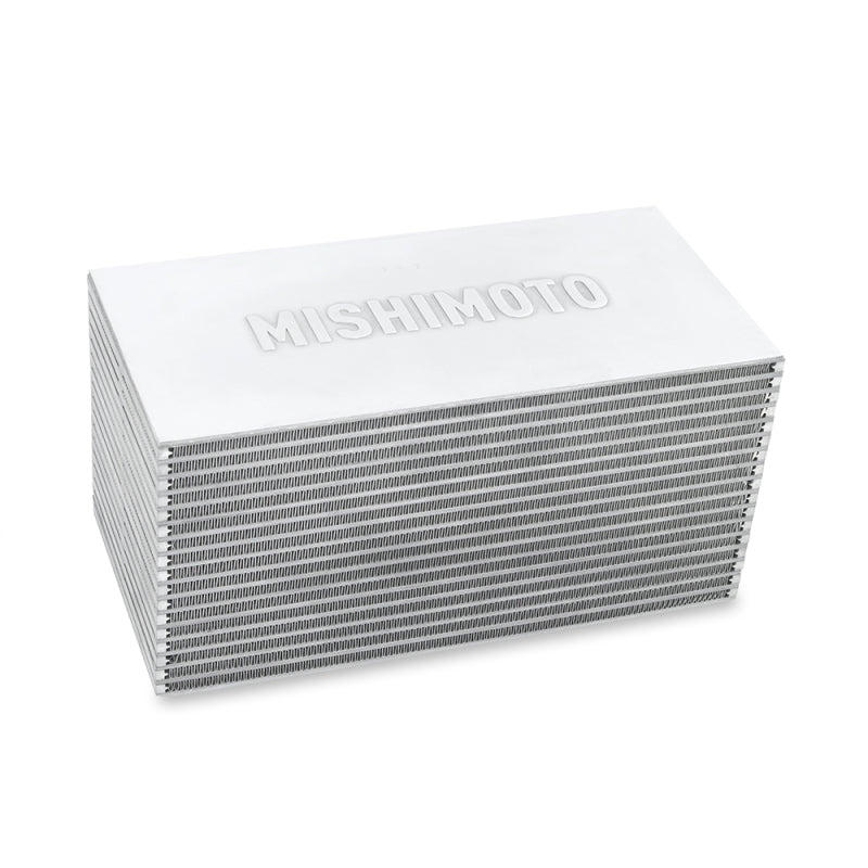 Mishimoto Universal Air-to-Water Race Intercooler Core - 12 Inch x 6 Inch x 6 Inch for High-Performance Automotive Applications