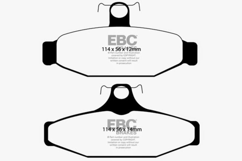 EBC Yellowstuff Rear Brake Pads for Chevrolet Corvette 1991-1995 * High-Performance Street and Track Use