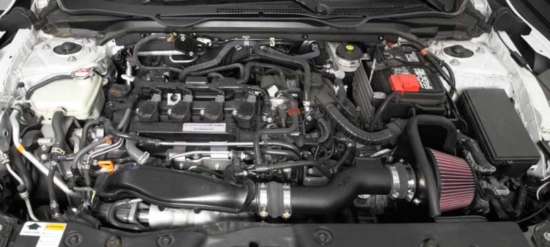 K&N Engineering 63-3516 High-Flow Cold Air Intake System for 2016-2017 Honda Civic 1.5L L4