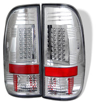 Load image into Gallery viewer, Spyder Ford F150 and Super Duty LED Tail Lights Chrome Pair - Part #SPY5003478
