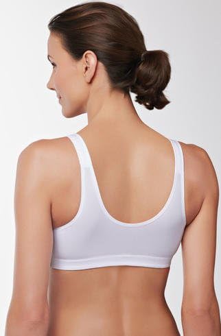 Amoena womens Hannah Front Closure Wire Free Comfort bras, White, Medium A B 36 38 US