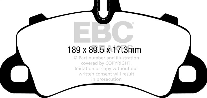 EBC ED92379 Orangestuff 9000 Series Front Brake Pads for 2018+ Porsche Cayenne