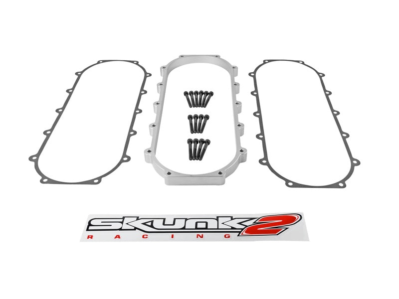 Skunk2 Racing Ultra Series 1 Liter Silver Intake Manifold Plenum Spacer for Honda/Acura