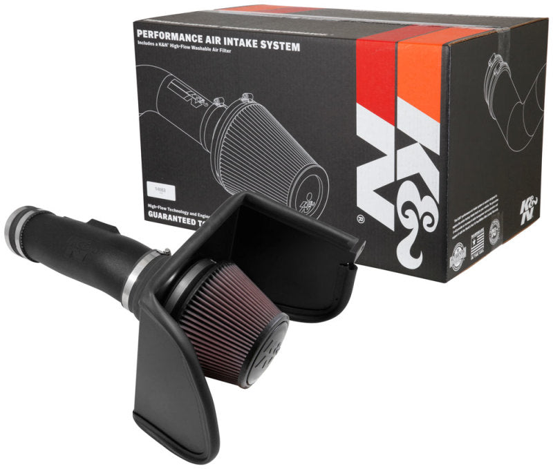 K&N Engineering 63-6019 High-Flow Cold Air Intake System for 2017-2018 Nissan Titan V8-5.6L F/I