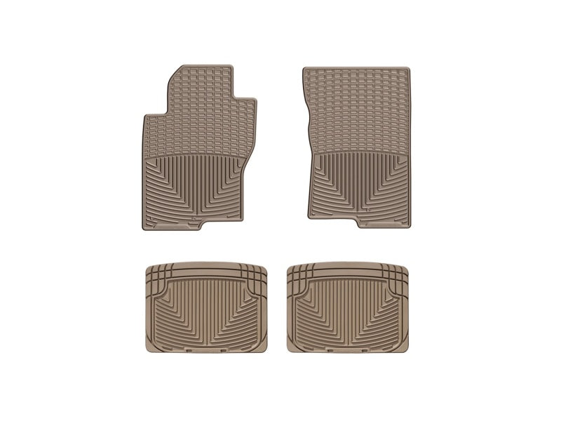WeatherTech All-Weather Floor Mats W222TN-W20TN for 2002-2004 Nissan Frontier, Front and Rear, Tan